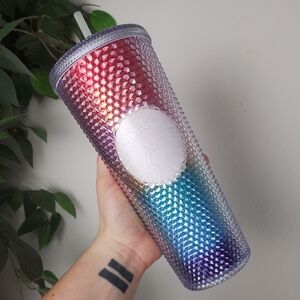 Starbucks Rainbow Pride Bling Studded Venti Tumbler 24oz 2023
